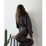 カジュアルなのにちゃんと女っぽ♪胸元刺繍が映える。クロップド丈裏毛スウェット | Classical Elf | 詳細画像13