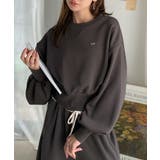 カジュアルなのにちゃんと女っぽ♪胸元刺繍が映える。クロップド丈裏毛スウェット | Classical Elf | 詳細画像15