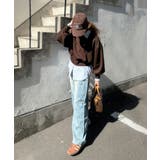 カジュアルなのにちゃんと女っぽ♪胸元刺繍が映える。クロップド丈裏毛スウェット | Classical Elf | 詳細画像25