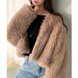 品なノーカラーショートファーコート。ノーカラーショートファーコート | Classical Elf  | 詳細画像9 