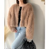 品なノーカラーショートファーコート。ノーカラーショートファーコート | Classical Elf  | 詳細画像11 