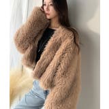 品なノーカラーショートファーコート。ノーカラーショートファーコート | Classical Elf  | 詳細画像12 