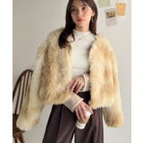 品なノーカラーショートファーコート。ノーカラーショートファーコート | Classical Elf  | 詳細画像18 