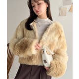 品なノーカラーショートファーコート。ノーカラーショートファーコート | Classical Elf  | 詳細画像19 