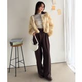 品なノーカラーショートファーコート。ノーカラーショートファーコート | Classical Elf  | 詳細画像23 