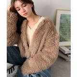 品なノーカラーショートファーコート。ノーカラーショートファーコート | Classical Elf  | 詳細画像6 