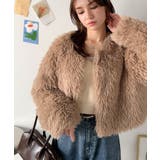 品なノーカラーショートファーコート。ノーカラーショートファーコート | Classical Elf  | 詳細画像7 