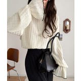 甘すぎない、透け感フェミニン。透かし編みキャンディスリーブ配色メロウトップス | Classical Elf  | 詳細画像9 