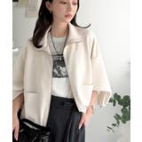 360度美フォルムを操る。ビッグポケット裾ドロストダブルジップダンボール素材ジャ… | Classical Elf  | 詳細画像5 