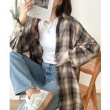 綿100%で仕立てた、大人の贅沢感。チェック柄サイドスリットオーバーサイズシアー… | Classical Elf | 詳細画像8
