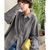 チャコール | 【機能性素材】軽やかにデイリーに使える。レーヨン麻混オーバーサイズロールアップシ… | Classical Elf 