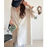 【機能性素材】軽やかにデイリーに使える。レーヨン麻混オーバーサイズロールアップシ… | Classical Elf  | 詳細画像14 