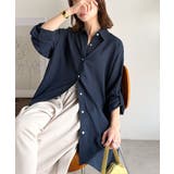 【機能性素材】軽やかにデイリーに使える。レーヨン麻混オーバーサイズロールアップシ… | Classical Elf  | 詳細画像26 