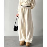 履くだけで“美脚バランス”完成！配色ウエストで差がつく、裏毛スウェットカーブパン… | Classical Elf  | 詳細画像8 