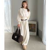 履くだけで“美脚バランス”完成！配色ウエストで差がつく、裏毛スウェットカーブパン… | Classical Elf  | 詳細画像9 