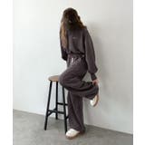 履くだけで“美脚バランス”完成！配色ウエストで差がつく、裏毛スウェットカーブパン… | Classical Elf  | 詳細画像16 