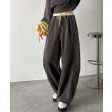 履くだけで“美脚バランス”完成！配色ウエストで差がつく、裏毛スウェットカーブパン… | Classical Elf  | 詳細画像19 