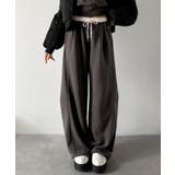 履くだけで“美脚バランス”完成！配色ウエストで差がつく、裏毛スウェットカーブパン… | Classical Elf  | 詳細画像21 