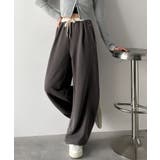 履くだけで“美脚バランス”完成！配色ウエストで差がつく、裏毛スウェットカーブパン… | Classical Elf  | 詳細画像23 