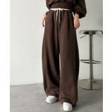 履くだけで“美脚バランス”完成！配色ウエストで差がつく、裏毛スウェットカーブパン… | Classical Elf  | 詳細画像32 