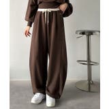 履くだけで“美脚バランス”完成！配色ウエストで差がつく、裏毛スウェットカーブパン… | Classical Elf  | 詳細画像34 