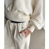 履くだけで“美脚バランス”完成！配色ウエストで差がつく、裏毛スウェットカーブパン… | Classical Elf  | 詳細画像42 