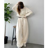 履くだけで“美脚バランス”完成！配色ウエストで差がつく、裏毛スウェットカーブパン… | Classical Elf  | 詳細画像3 