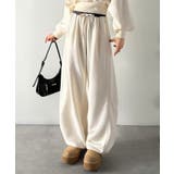 履くだけで“美脚バランス”完成！配色ウエストで差がつく、裏毛スウェットカーブパン… | Classical Elf  | 詳細画像4 