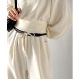 履くだけで“美脚バランス”完成！配色ウエストで差がつく、裏毛スウェットカーブパン… | Classical Elf  | 詳細画像5 