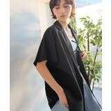 纏うだけで上品見え。リネンライクドルマンスリーブテーラードダブルジャケット(半袖… | Classical Elf | 詳細画像7