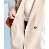 纏うだけで上品見え。リネンライクドルマンスリーブテーラードダブルジャケット(半袖… | Classical Elf | 詳細画像31