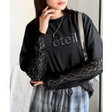 レースでカジュアルの中に女性らしさをプラス!レイヤード風レース袖ドッキングTシャ… | Classical Elf  | 詳細画像15 