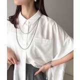 【接触冷感 UVカット機能付き】着るだけで、見返り美人。バックタックデザイン胸ポ… | Classical Elf  | 詳細画像4 