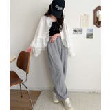 ふわっと華やかシルエット美人♪柄アソートフリルデザインブラウス | Classical Elf  | 詳細画像10 