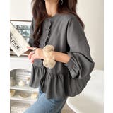 ふわっと華やかシルエット美人♪柄アソートフリルデザインブラウス | Classical Elf  | 詳細画像12 