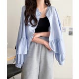 ふわっと華やかシルエット美人♪柄アソートフリルデザインブラウス | Classical Elf  | 詳細画像27 