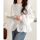 ふわっと華やかシルエット美人♪柄アソートフリルデザインブラウス | Classical Elf  | 詳細画像1 