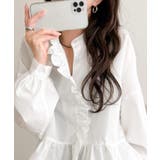 ふわっと華やかシルエット美人♪柄アソートフリルデザインブラウス | Classical Elf  | 詳細画像2 