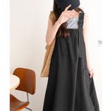 重ね着が楽しい♪着回し自在◎リネンライク素材胸元ギャザー＆ポケット使いAラインジ… | Classical Elf  | 詳細画像9 