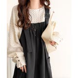 重ね着が楽しい♪着回し自在◎リネンライク素材胸元ギャザー＆ポケット使いAラインジ… | Classical Elf  | 詳細画像14 