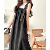 重ね着が楽しい♪着回し自在◎リネンライク素材胸元ギャザー＆ポケット使いAラインジ… | Classical Elf  | 詳細画像19 