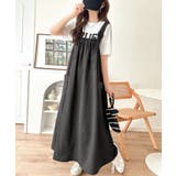 重ね着が楽しい♪着回し自在◎リネンライク素材胸元ギャザー＆ポケット使いAラインジ… | Classical Elf  | 詳細画像22 