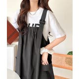 重ね着が楽しい♪着回し自在◎リネンライク素材胸元ギャザー＆ポケット使いAラインジ… | Classical Elf  | 詳細画像25 