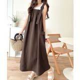 重ね着が楽しい♪着回し自在◎リネンライク素材胸元ギャザー＆ポケット使いAラインジ… | Classical Elf  | 詳細画像30 