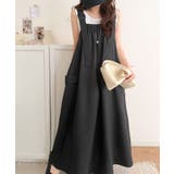 重ね着が楽しい♪着回し自在◎リネンライク素材胸元ギャザー＆ポケット使いAラインジ… | Classical Elf  | 詳細画像6 