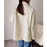 さらっと羽織る、立体の表情。サッカー素材ダブルテーラードジャケット(長袖) | Classical Elf | 詳細画像8