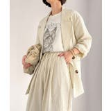 さらっと羽織る、立体の表情。サッカー素材ダブルテーラードジャケット(長袖) | Classical Elf | 詳細画像10