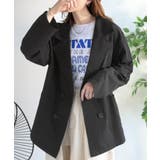 さらっと羽織る、立体の表情。サッカー素材ダブルテーラードジャケット(長袖) | Classical Elf | 詳細画像14