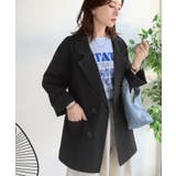 さらっと羽織る、立体の表情。サッカー素材ダブルテーラードジャケット(長袖) | Classical Elf | 詳細画像16