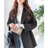 ブラック | さらっと羽織る、立体の表情。サッカー素材ダブルテーラードジャケット(長袖) | Classical Elf